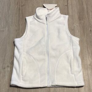 Mud Kingdom White Fleece Kids Vest